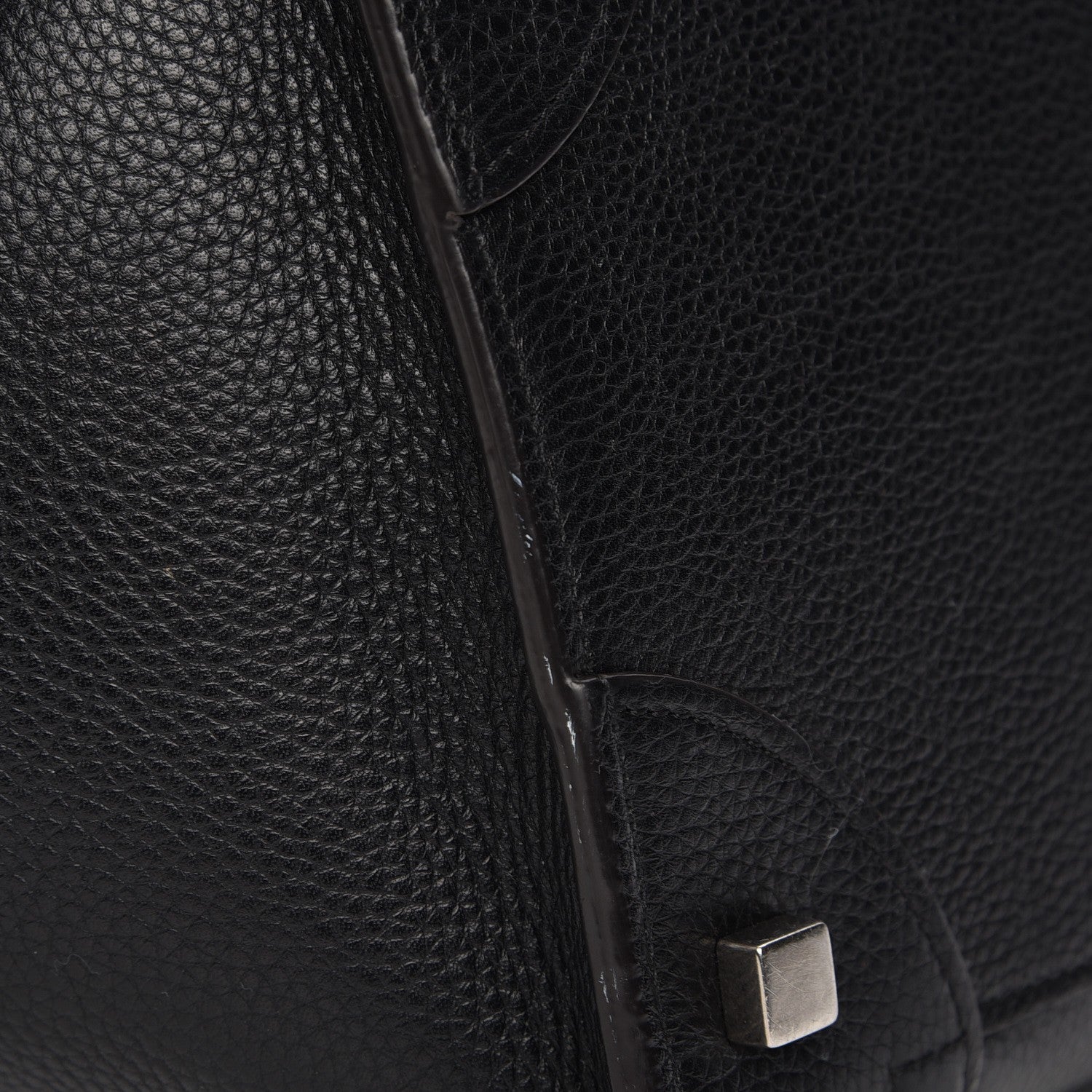Celine Drummed Calfskin Mini Luggage Black 8 of 9