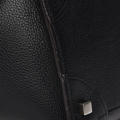 Celine Drummed Calfskin Mini Luggage Black 8 of 9