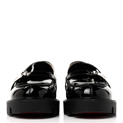 Christian Louboutin Patent Lock Woody Loafers 38.5 Black 2 of 9