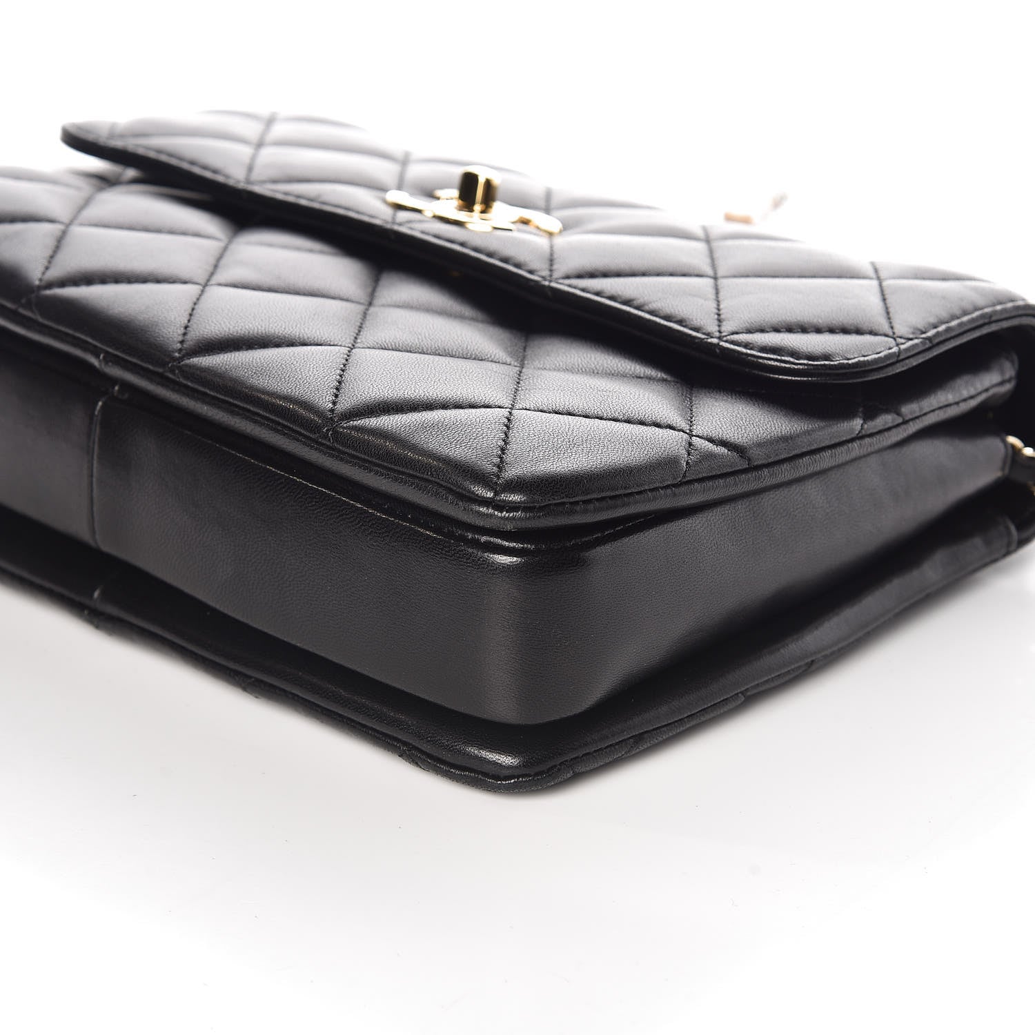 Chanel Lambskin Quilted Small Trendy CC Dual Handle Flap Bag Black 6 of 10