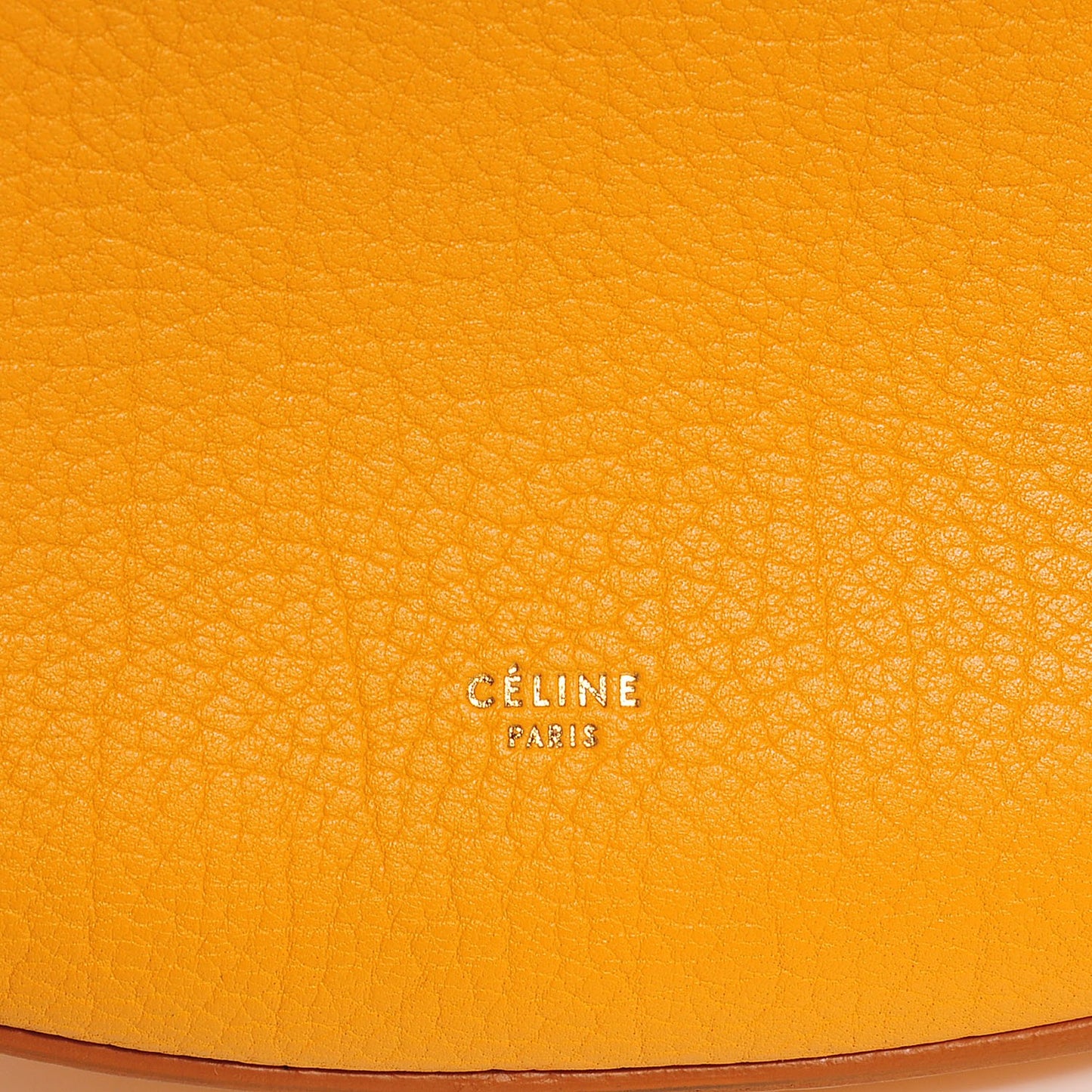 Crisped Calfskin Medium Hobo Bag Saffron