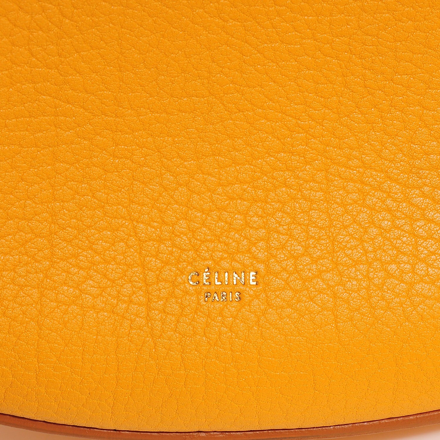 Celine Crisped Calfskin Medium Hobo Bag Saffron 6 of 8
