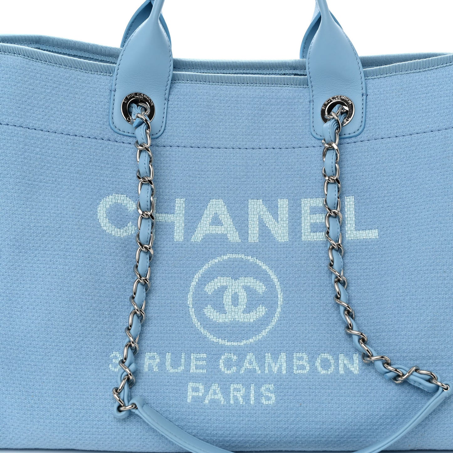 Mixed Fibers Medium Deauville Tote Light Blue