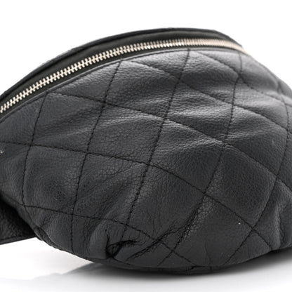Chanel Grained Calfskin Quilted Waist Belt Bag Black 10 of 11