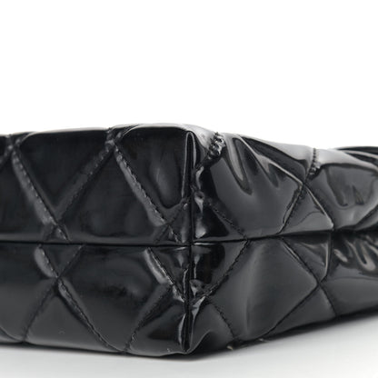 Chanel Vinyl Quilted In the Business Flap Bag Black 16 of 16