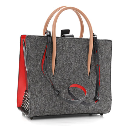 Christian Louboutin Wool Calfskin Spikes Medium Camouflage Paloma Gray 3 of 9