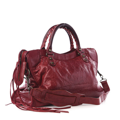 Balenciaga Agneau Classic Hardware City Bordeaux 2 of 8