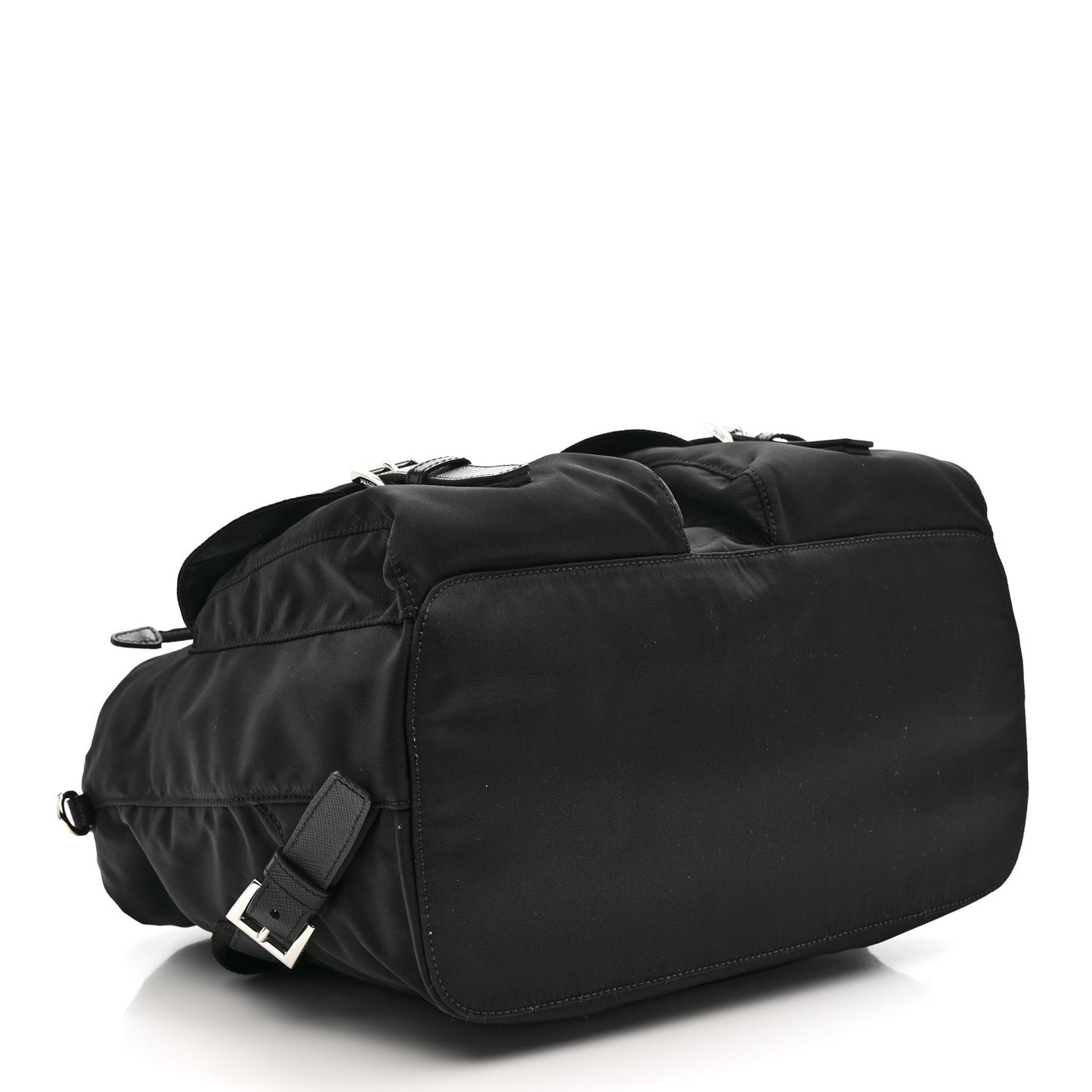 Tessuto Nylon Saffiano Medium Backpack Black