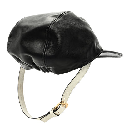 Gucci X ADIDAS Dollar Calfskin Trefoil Stefanos Baseball Hat L Black 4 of 9