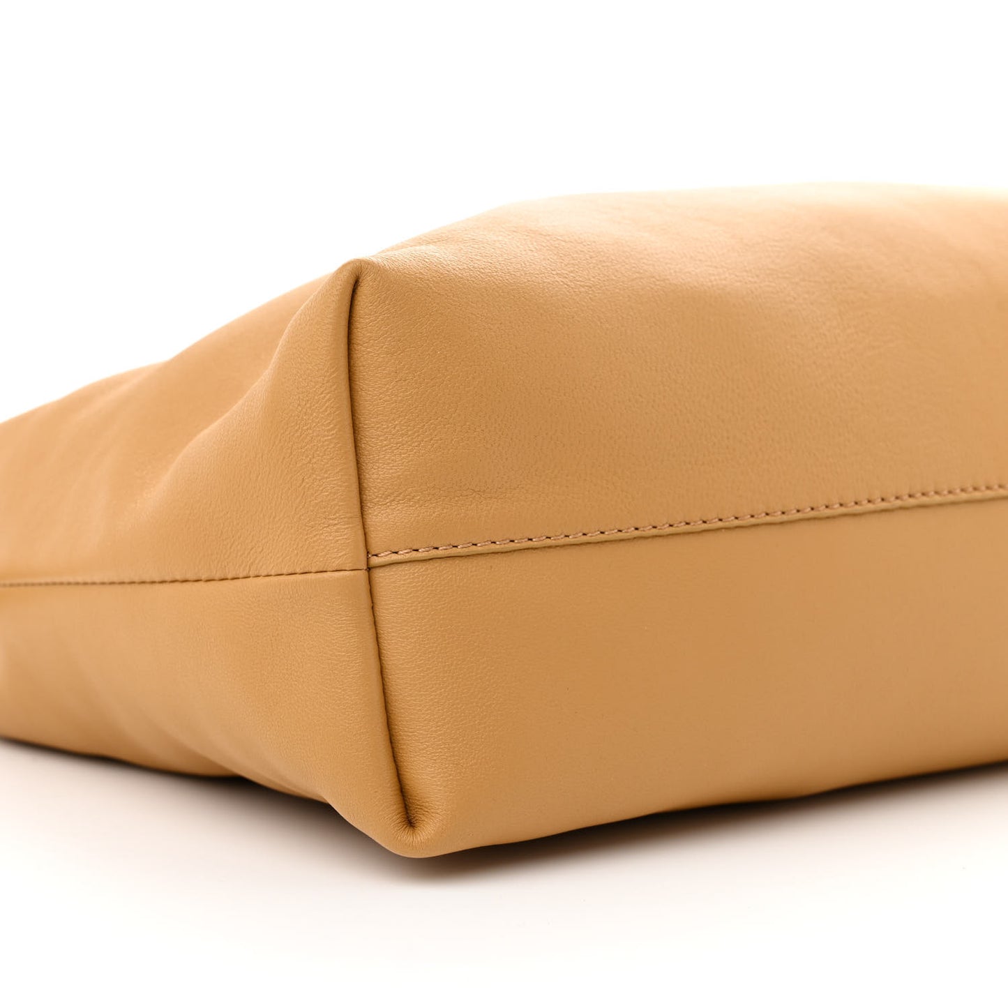 Mellow Nappa Donut Medium Chain Flamenco Knot Clutch Sahara