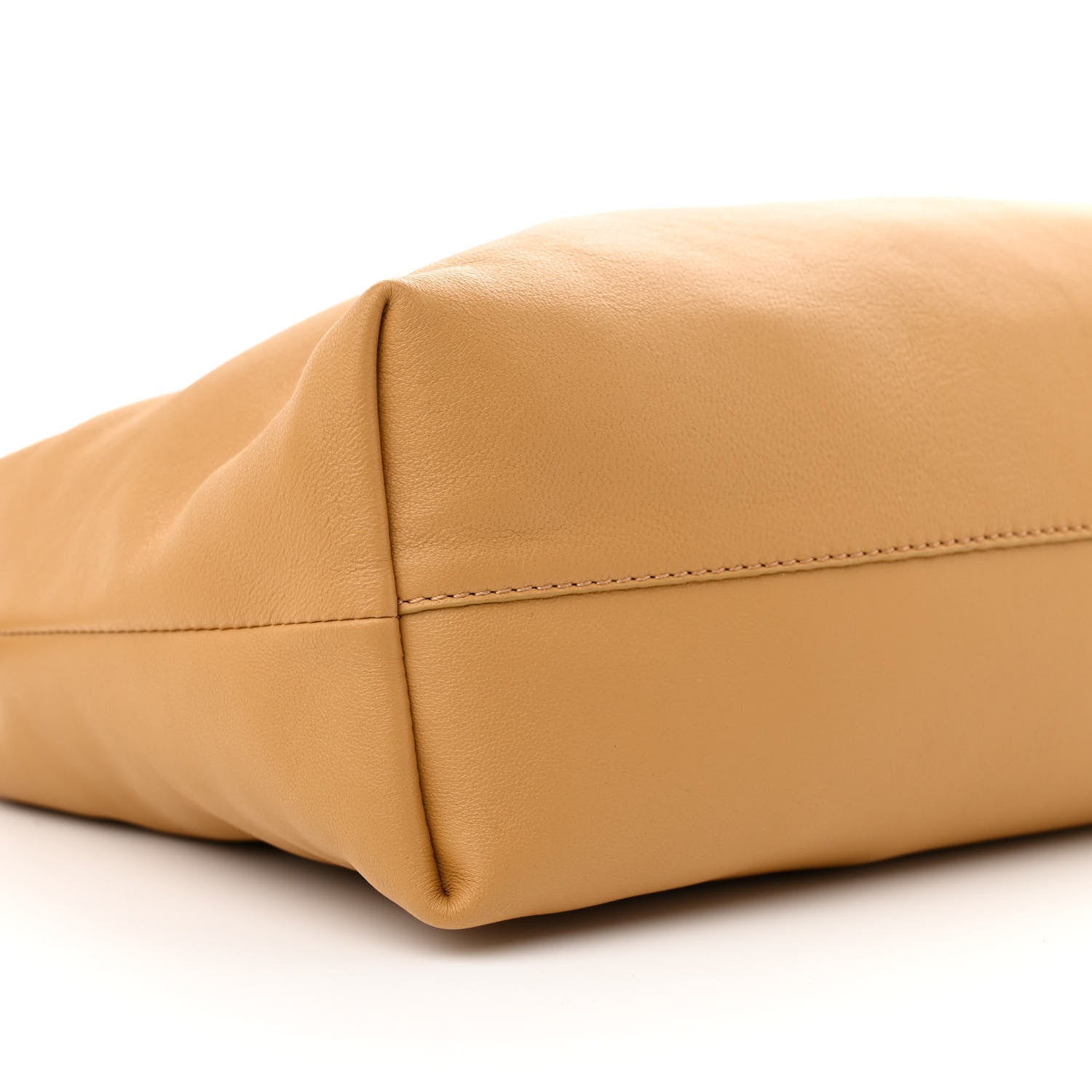 Loewe Mellow Nappa Donut Medium Chain Flamenco Knot Clutch Sahara 9 of 10