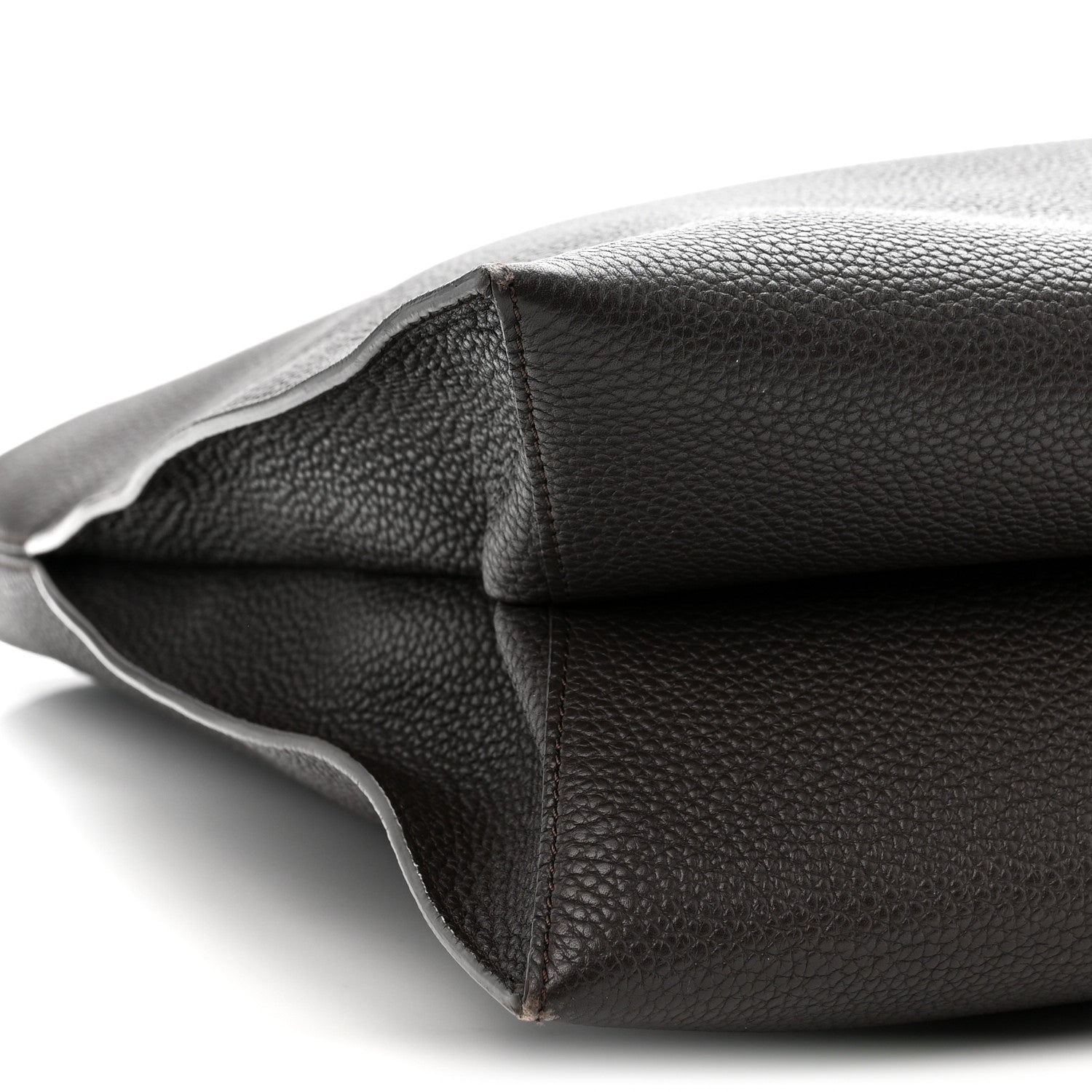 Tom Ford Pebbled Calfskin Large Alix Padlock Zip Hobo Bag Dark Brown 10 of 13