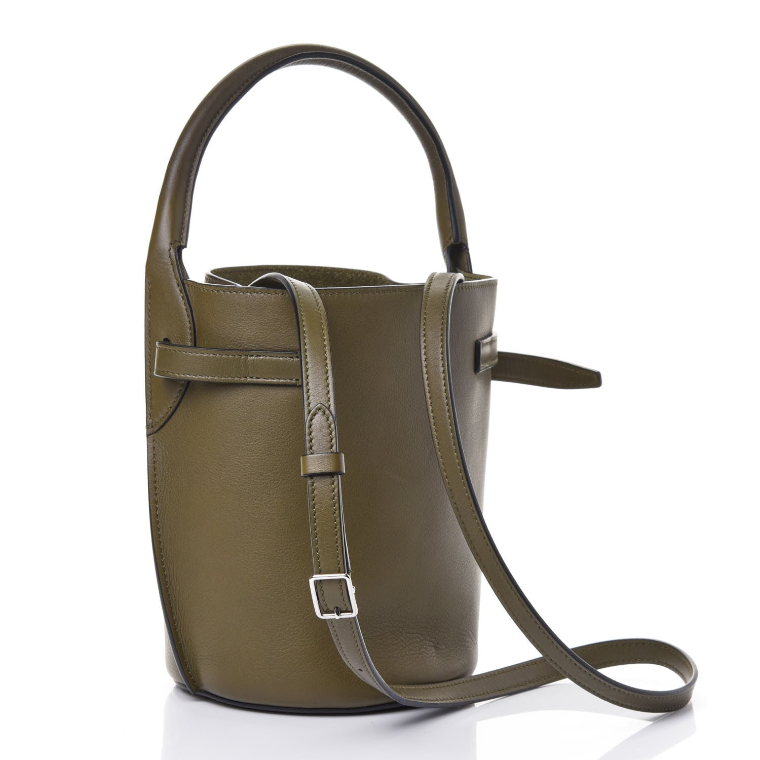 Celine Smooth Calfskin Nano Big Bag Bucket Army Green 2 of 4