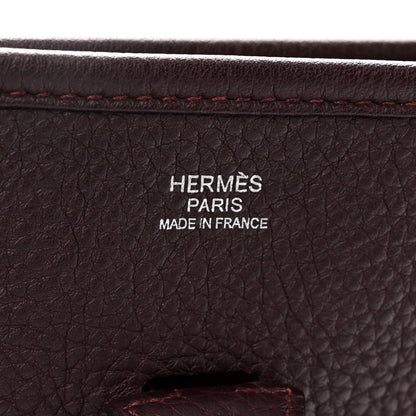 Hermes Taurillon Clemence Evelyne III PM Bordeaux 6 of 11