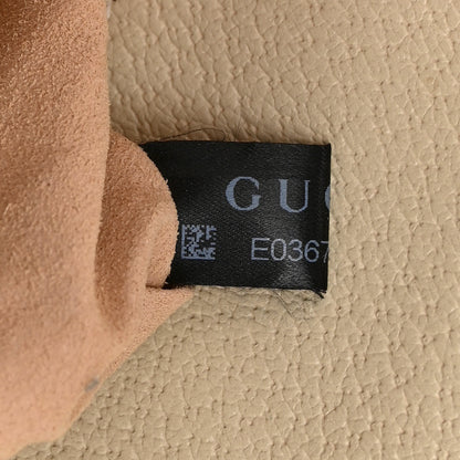 Gucci GG Supreme Monogram Textured Dollar Calfskin Web Small Ophidia Padlock Top Handle Bag Beige Ebony Mystic White 8 of 11