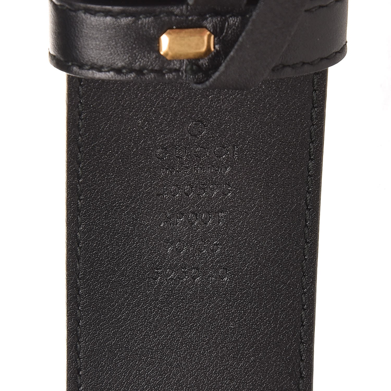 Gucci Calfskin Double G 40mm Belt 90 36 Black 4 of 6