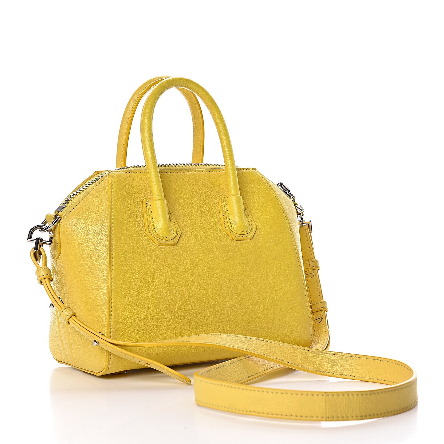 Sugar Goatskin Mini Antigona Yellow