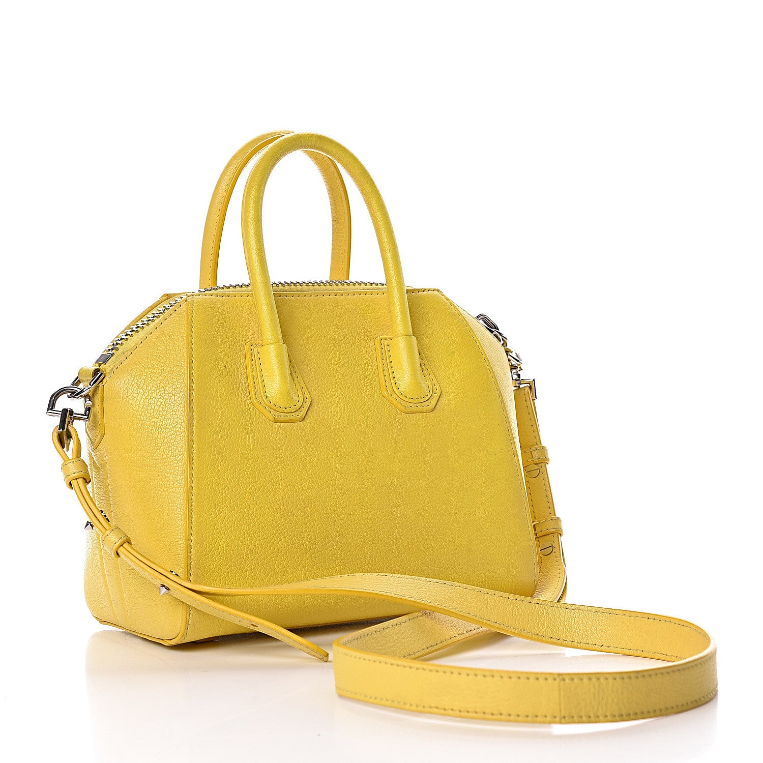 Givenchy Sugar Goatskin Mini Antigona Yellow 3 of 20