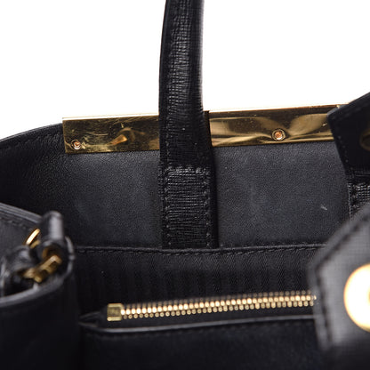 Fendi Vitello Elite Petite 2Jours Tote Black 8 of 14
