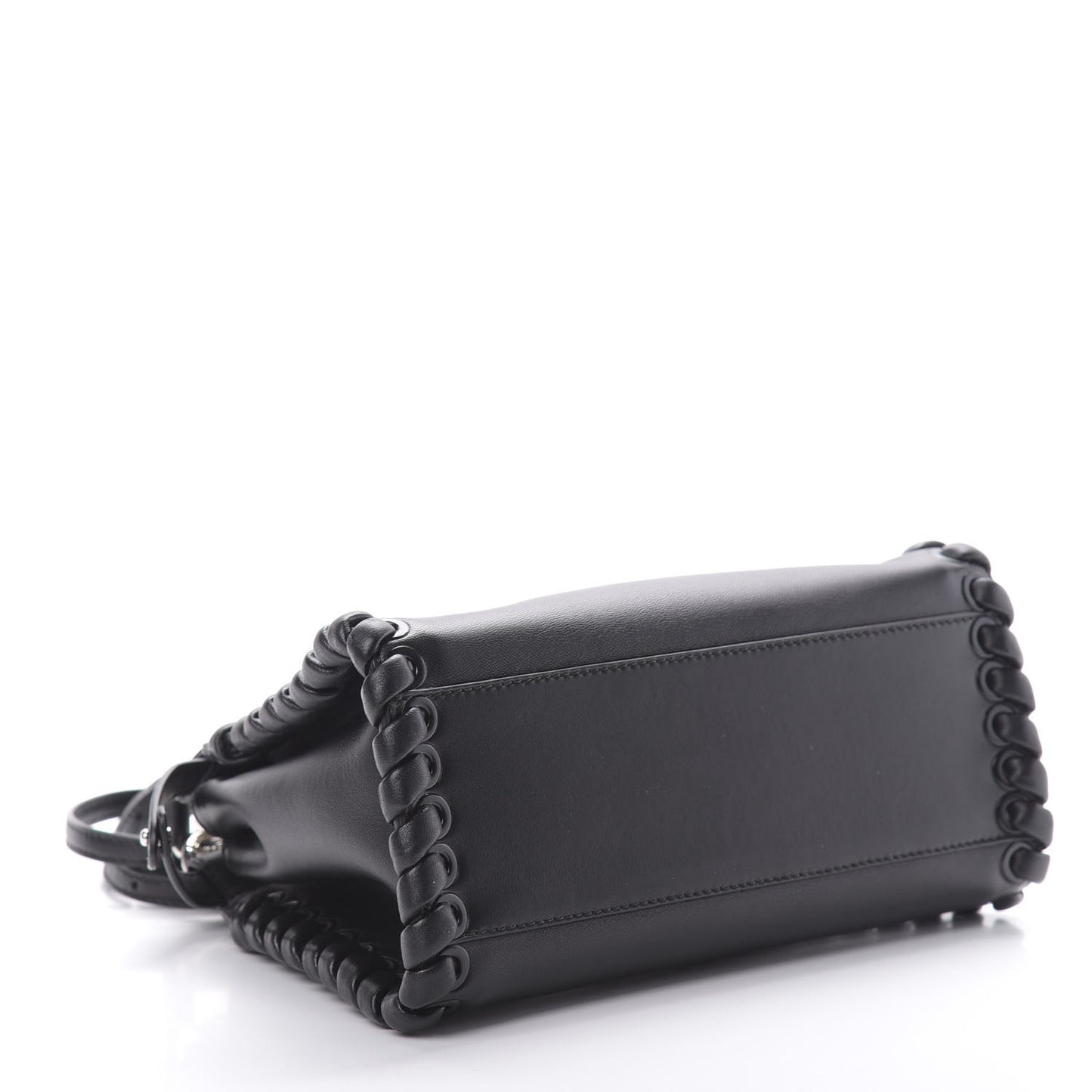 Nappa Lace Up Mini Peekaboo Iconic Satchel Black