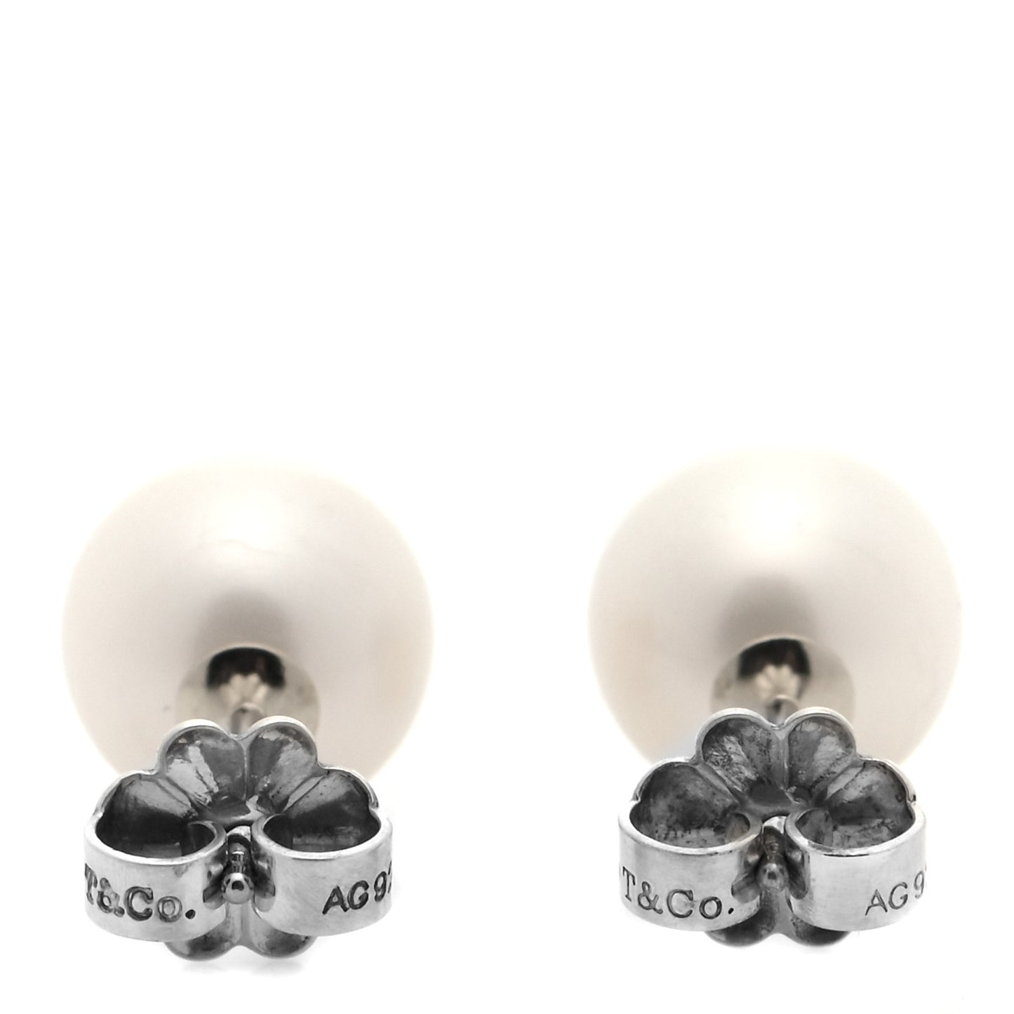 Sterling Silver Freshwater Pearl 8-8.5mm Ziegfeld Earrings