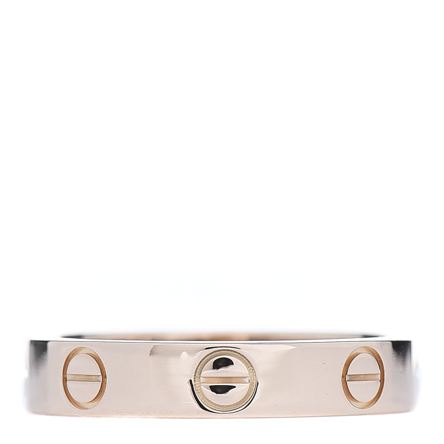 18K Pink Gold 3.5mm LOVE Wedding Band Ring 50 5.25