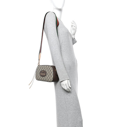Gucci GG Supreme Monogram Web Neo Vintage Shoulder Bag Beige New Acero Crop 4 of 28