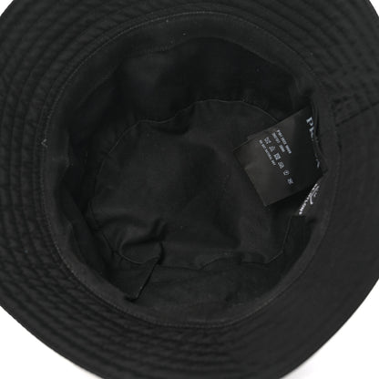 Prada Re-Nylon Metal Triangle Logo Womens Bucket Hat XL Black 7 of 10