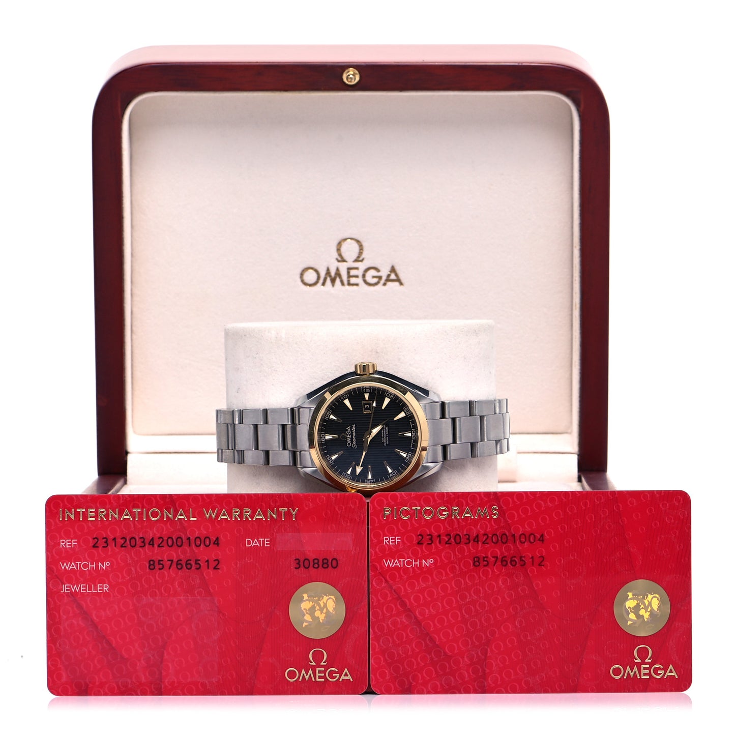 Stainless Steel 18K Yellow Gold 34mm Seamaster Aqua Terra Automatic Watch Black 231.20.34.20.01.004