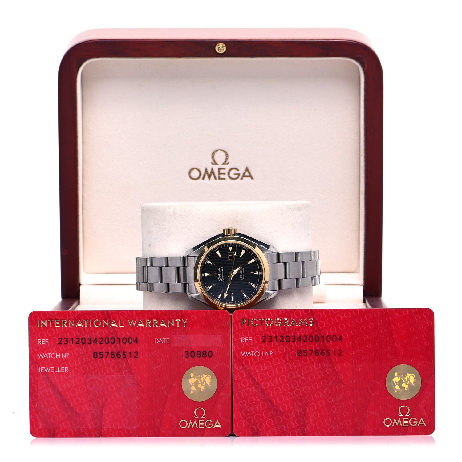 Omega Stainless Steel 18K Yellow Gold 34mm Seamaster Aqua Terra Automatic Watch Black 231.20.34.20.01.004 5 of 5