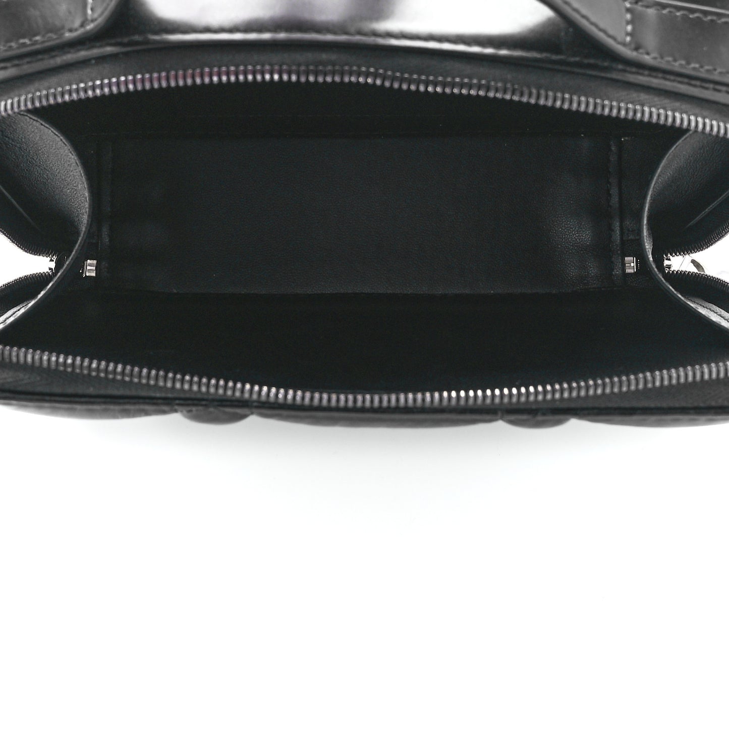 Calfskin Macrocannage Caro Box Bag Black