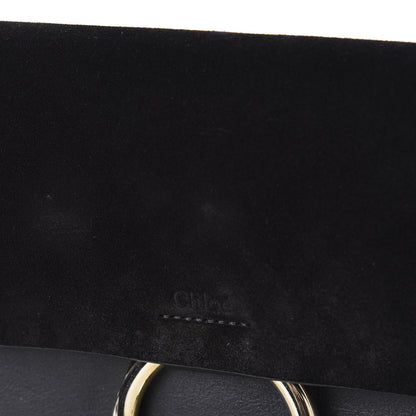 Chloe Suede Calfskin Small Faye Shoulder Bag Black 8 of 12