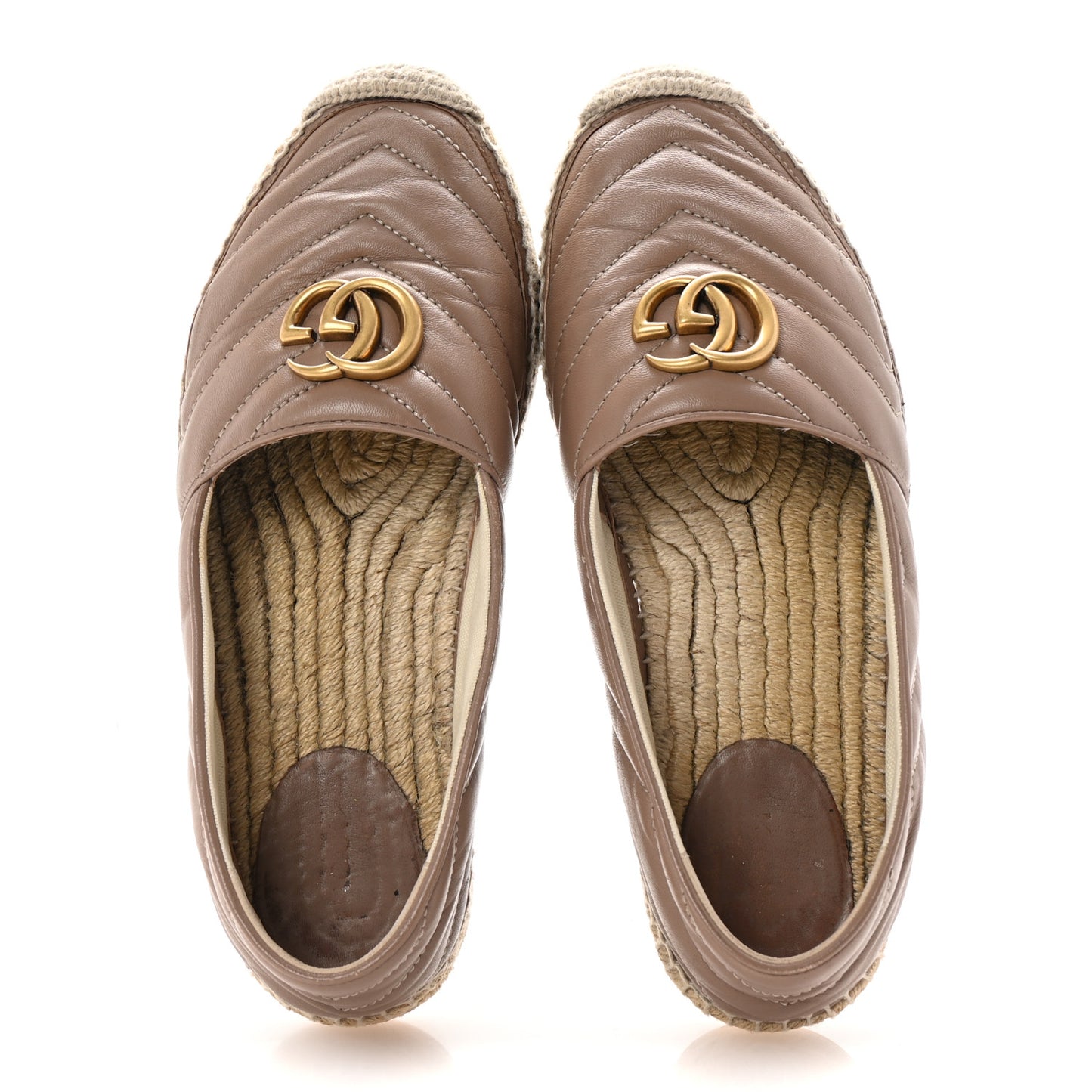 Nappa Matelasse GG Marmont Espadrilles 39 Porcelain Rose