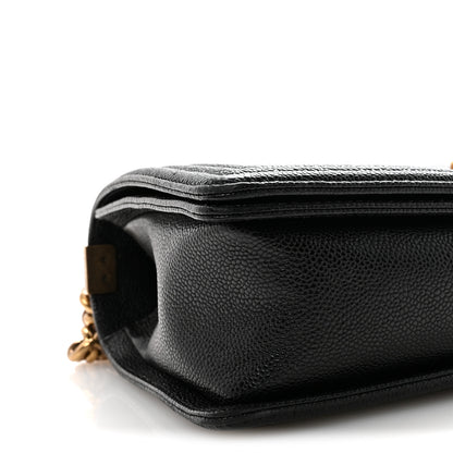 Chanel Caviar Quilted New Medium Boy Flap Black 9 of 10
