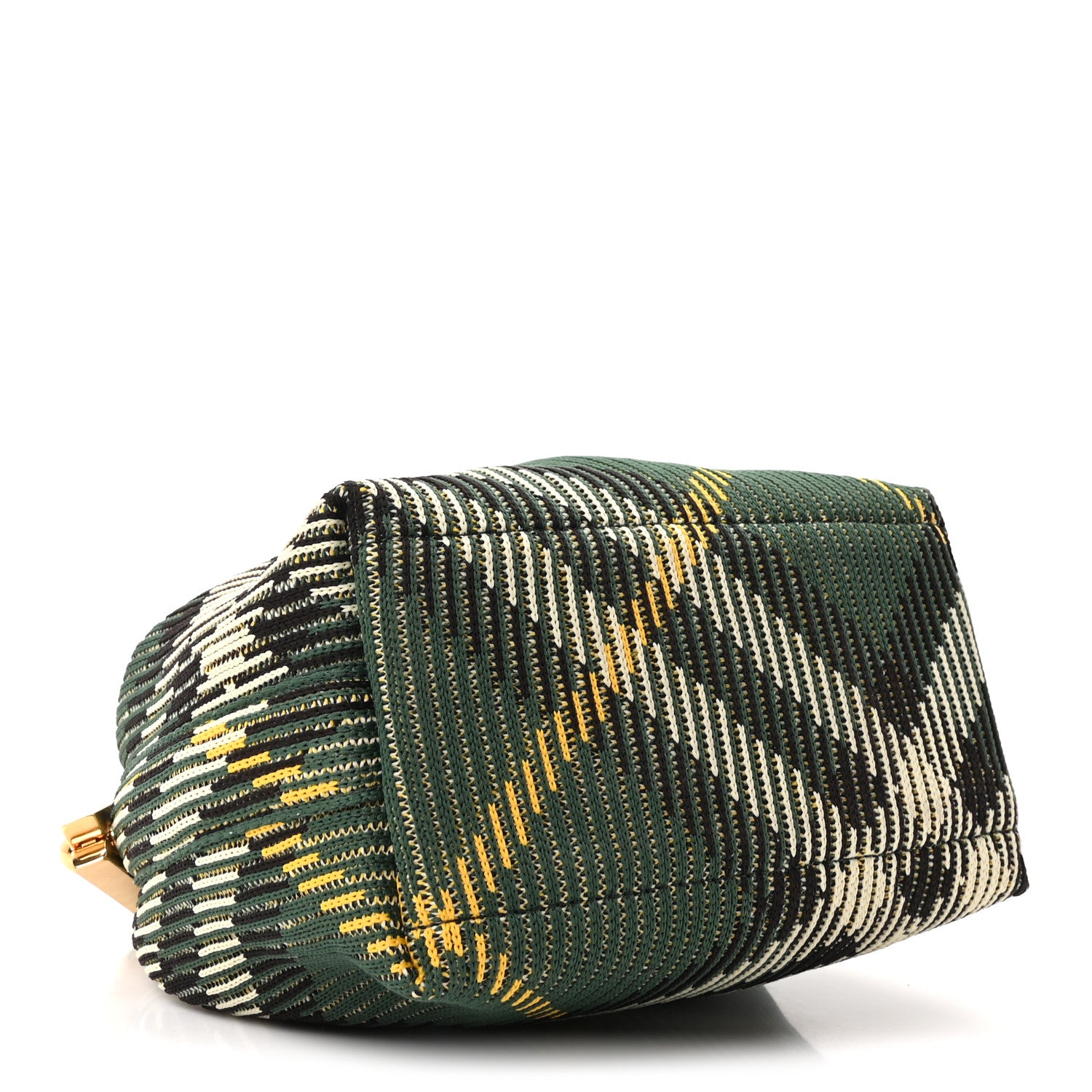 Burberry Canvas Knitted Check Mini Peg Duffle Bag Ivy 4 of 10