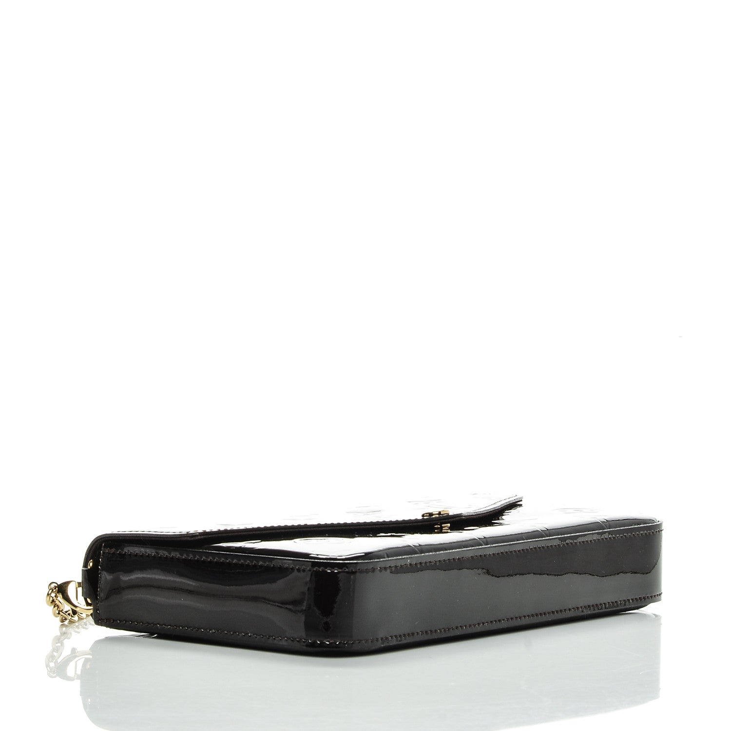Louis Vuitton Vernis Pochette Felicie Chain Wallet Amarante 4 of 9