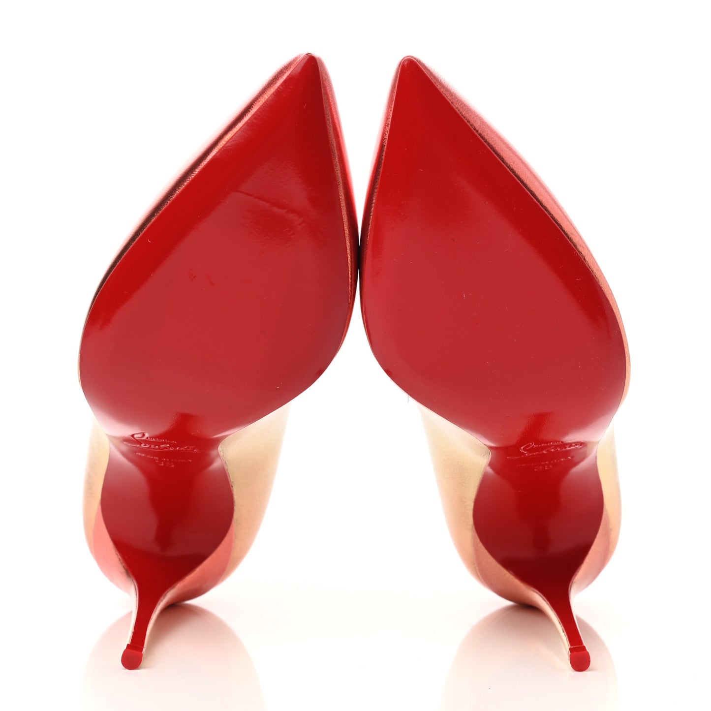 Metallic Calfskin Ombre Hot Chick 100 Pumps 35 Fiamma