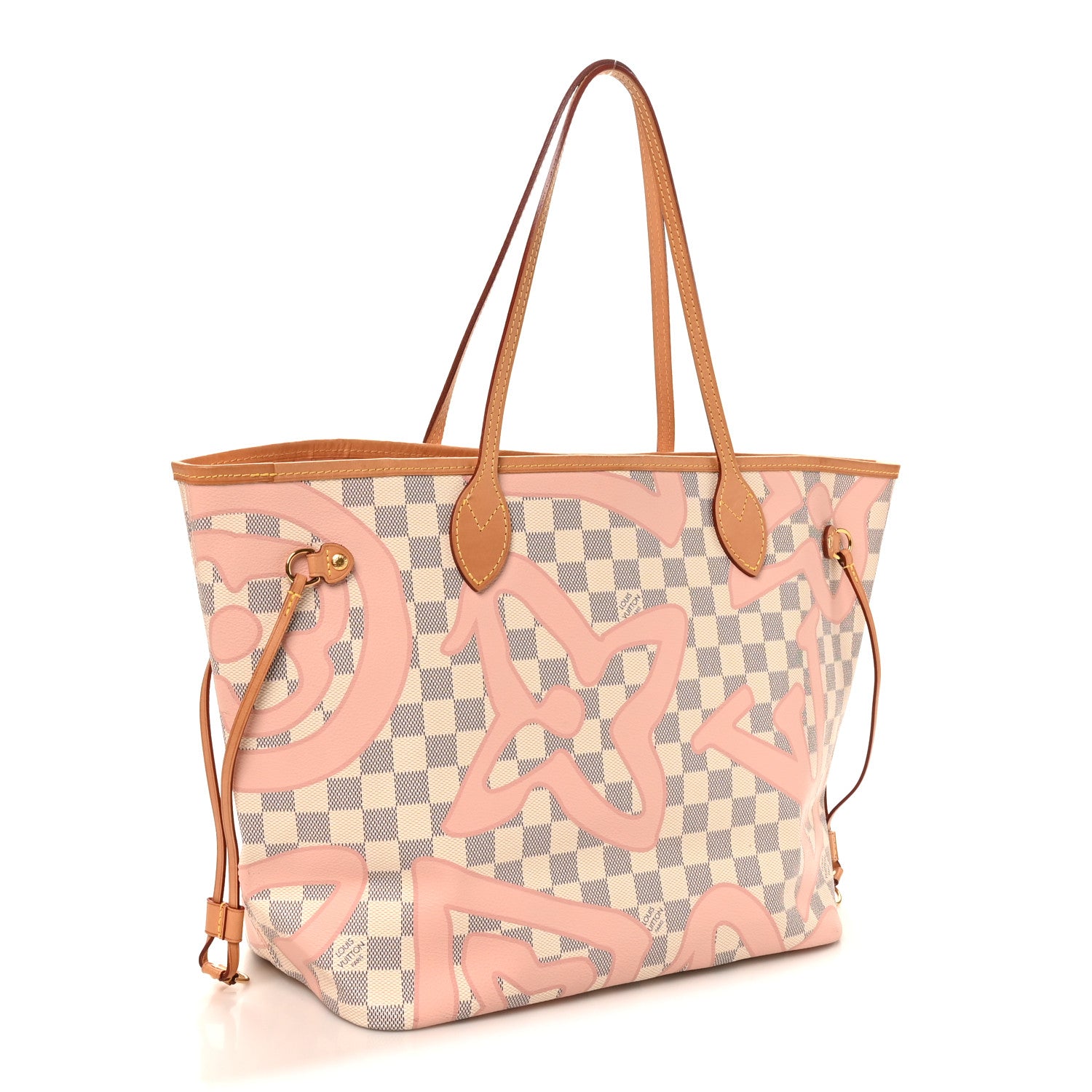Louis Vuitton Damier Azur Tahitienne Neverfull MM 2 of 8
