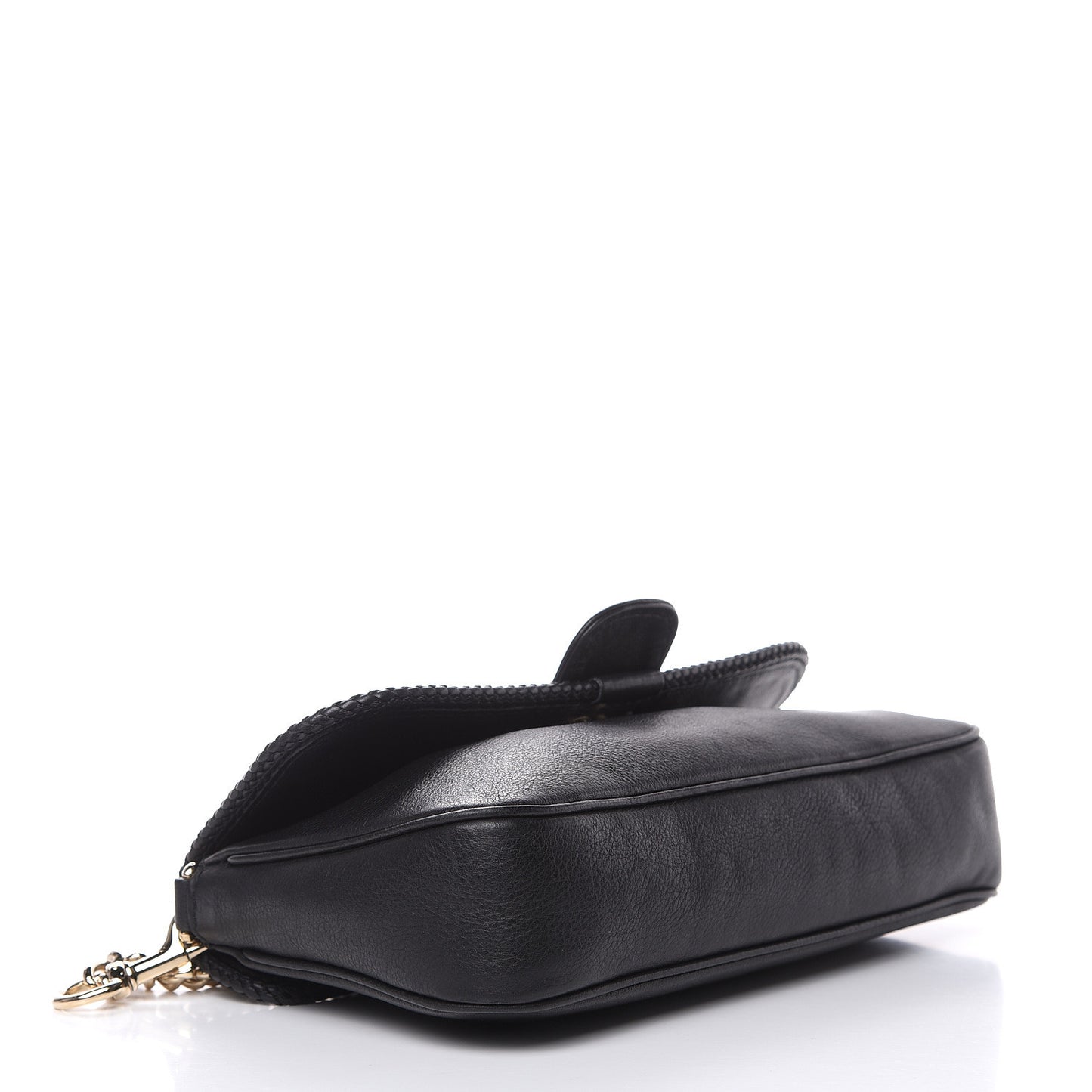 Leather Marrakech Evening Bag Black