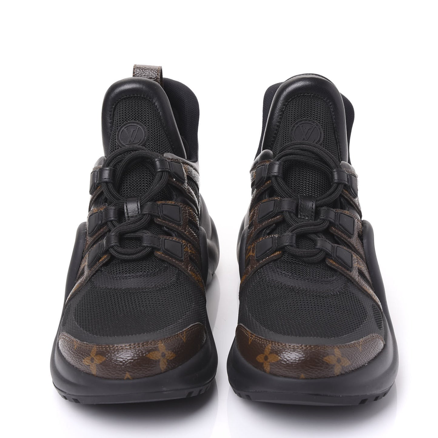 Calfskin Patent Monogram LV Archlight Sneakers 39.5 Black