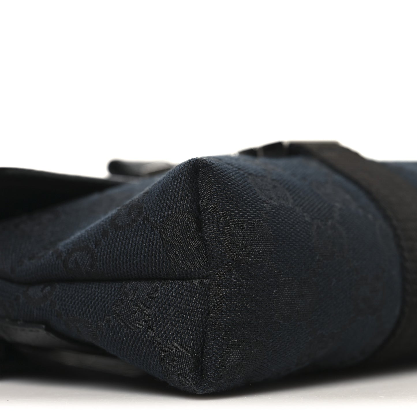 GG Monogram Web Buckle Belt Bag Black
