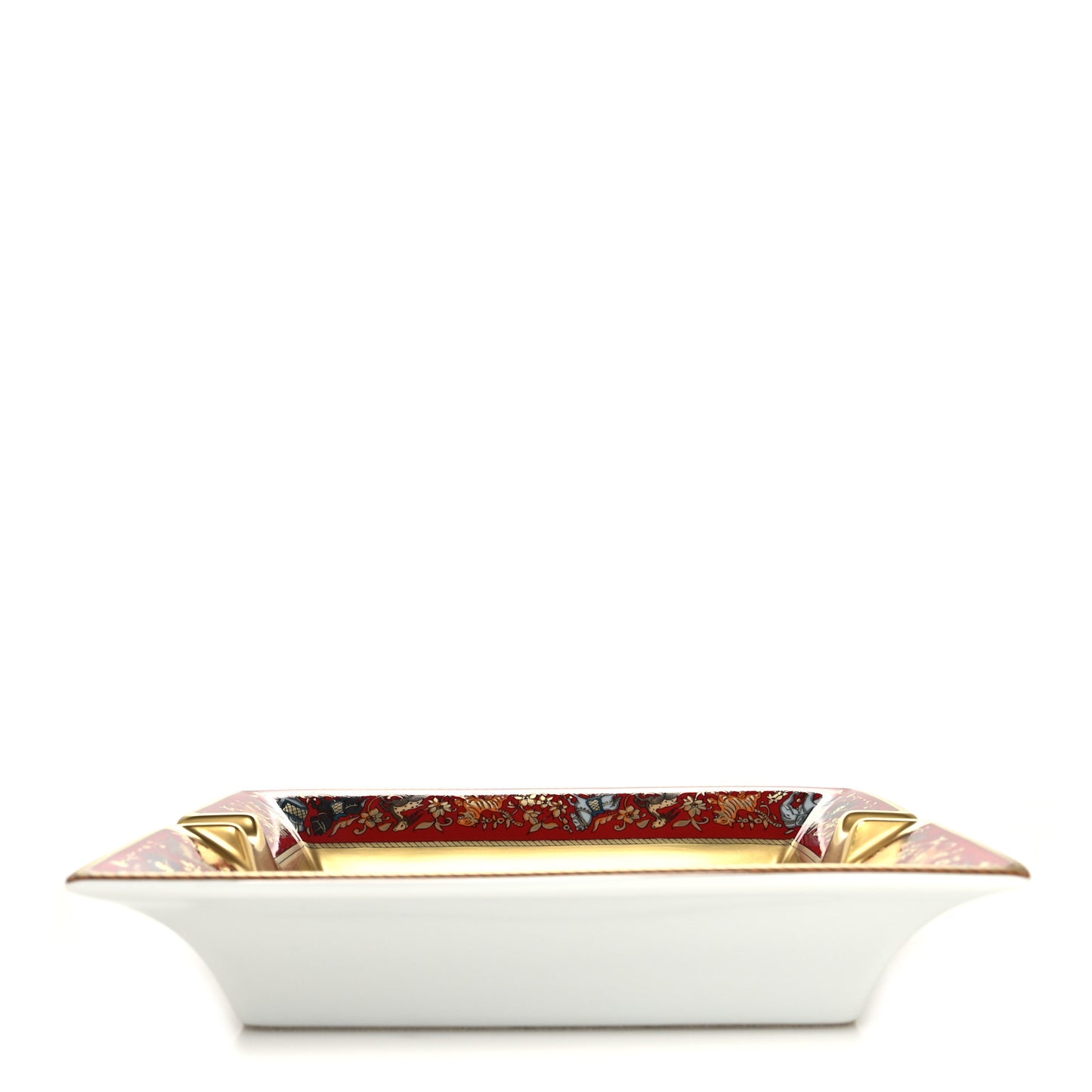 Porcelain Chassee En Inde Ashtray