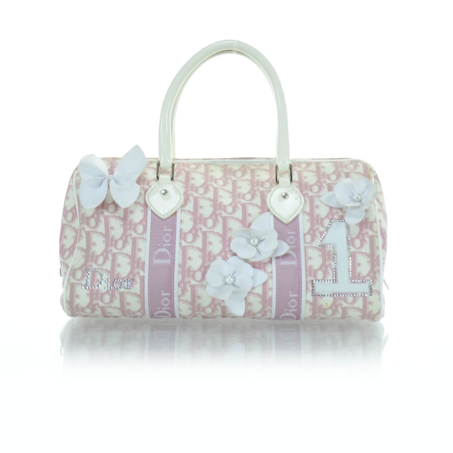 Monogram Girly Boston Pink