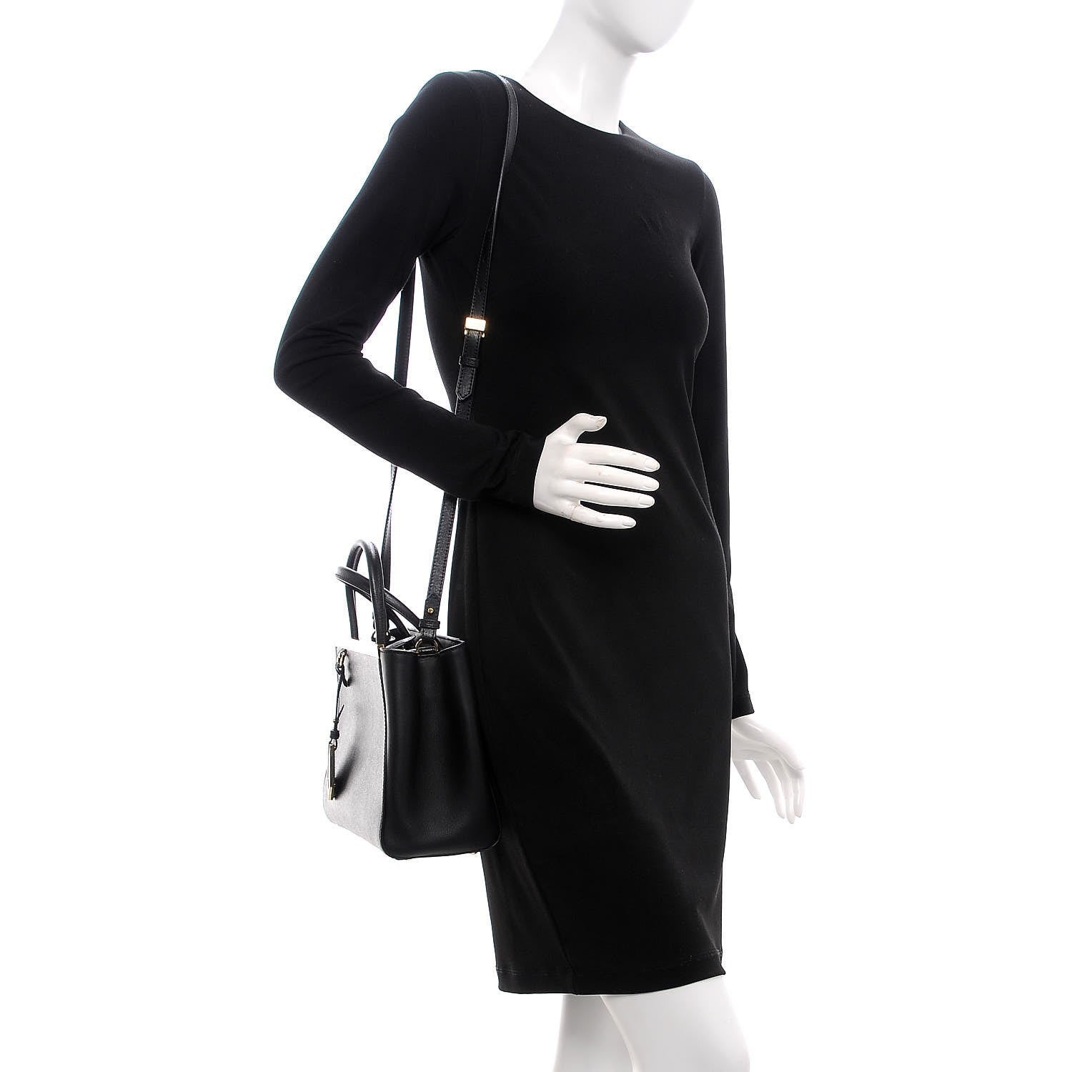 Fendi Vitello Elite Petite 2Jours Tote Black 2 of 8