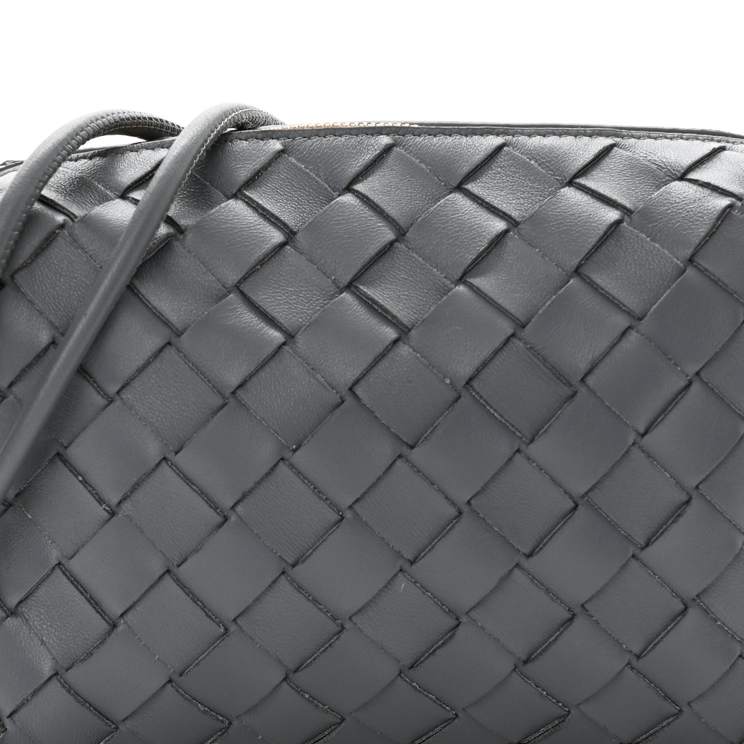 Nappa Intrecciato Mini Loop Camera Bag Thunder