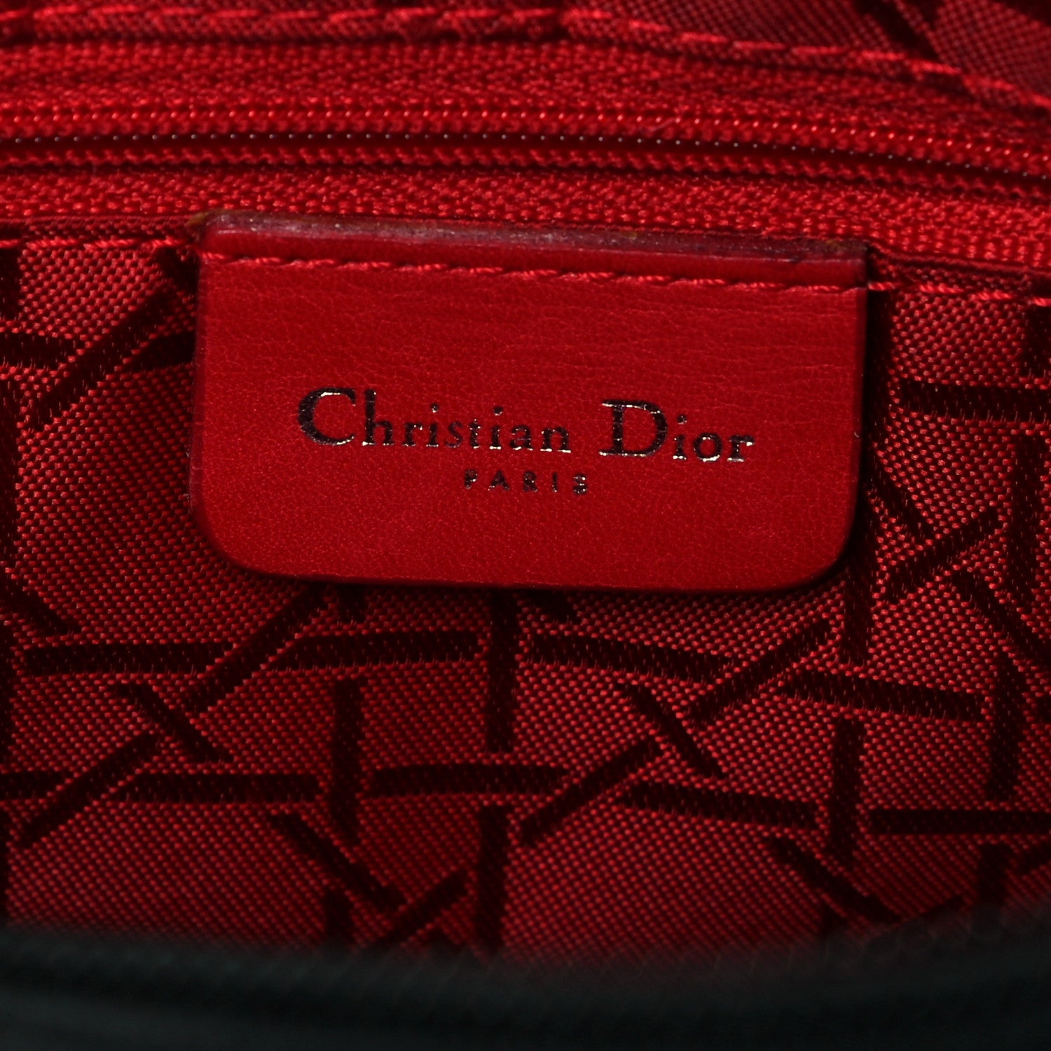 Christian Dior Nylon Cannage Medium Lady Dior Black 6 of 9