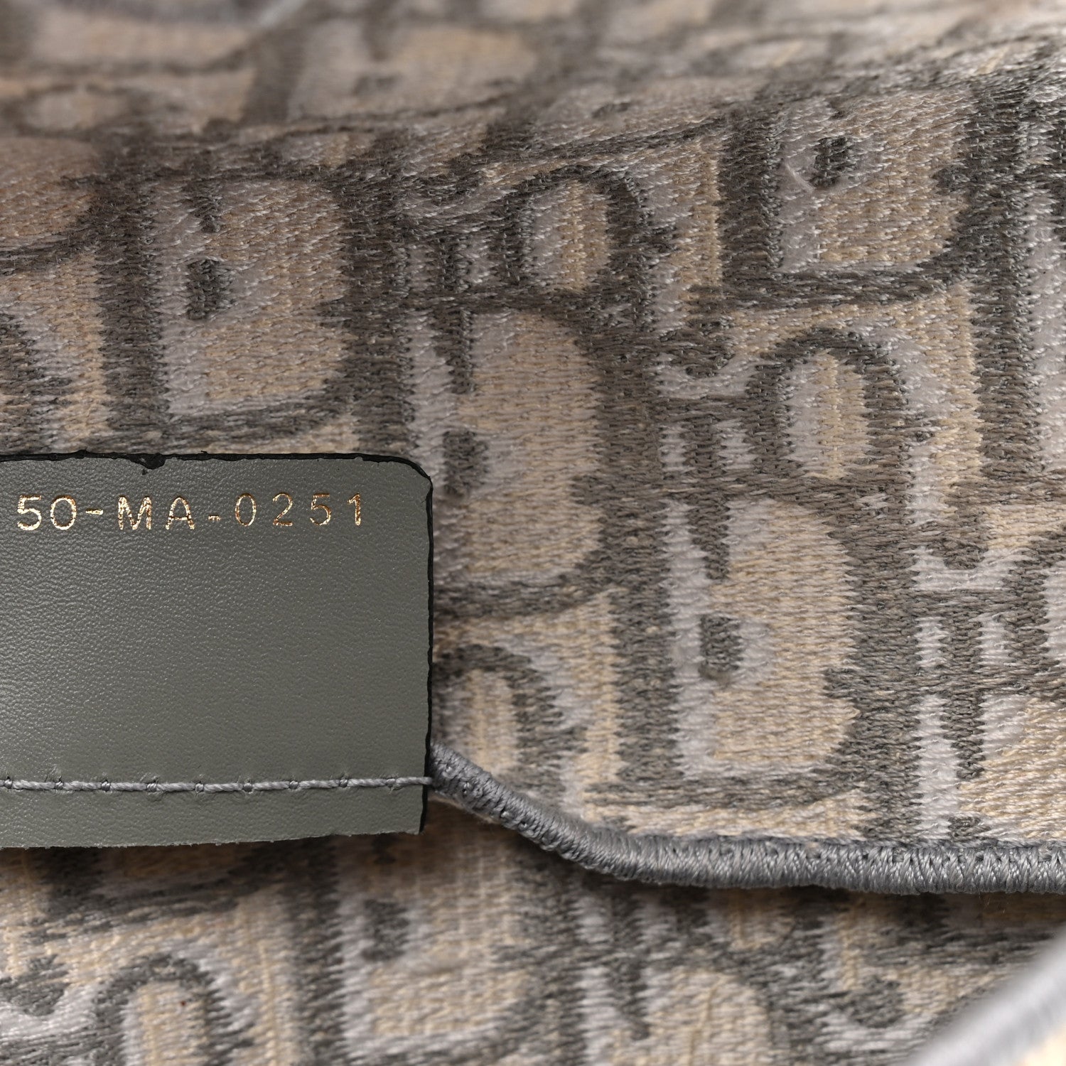 Christian Dior Oblique Slim Saddle Pouch Grey 7 of 13