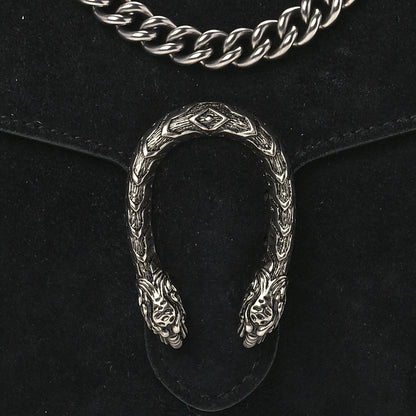 Gucci Suede Mini Dionysus Chain Wallet Black 9 of 12