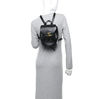 Celine Triomphe Calfskin Bonnie Backpack Black 2 of 9