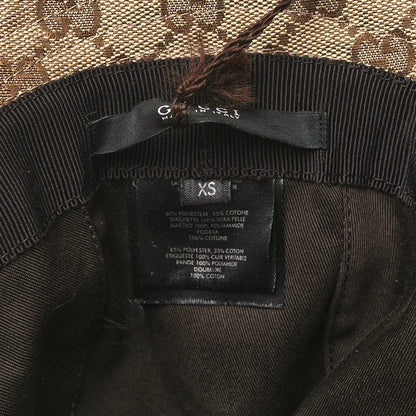 Gucci Monogram Web Bucket Hat XS Brown 8 of 8